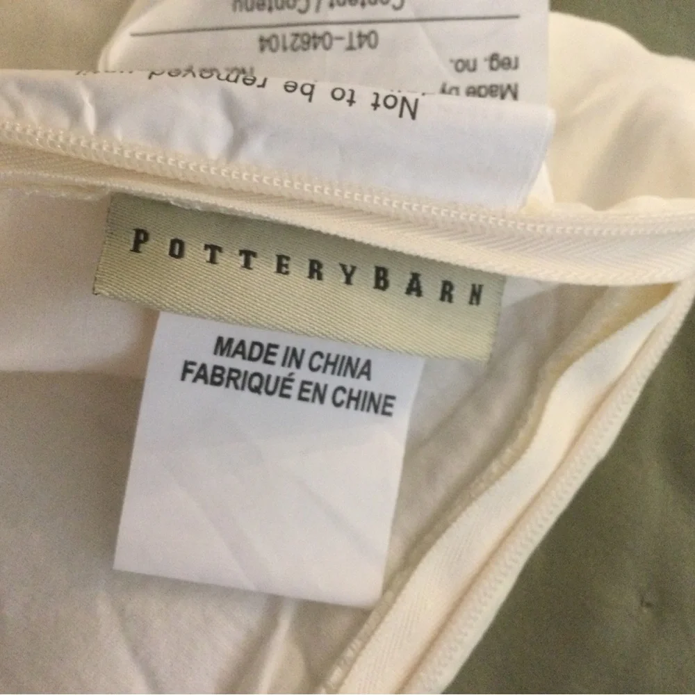 Pottery Barn Ivory Silk Euro Pillow Sham